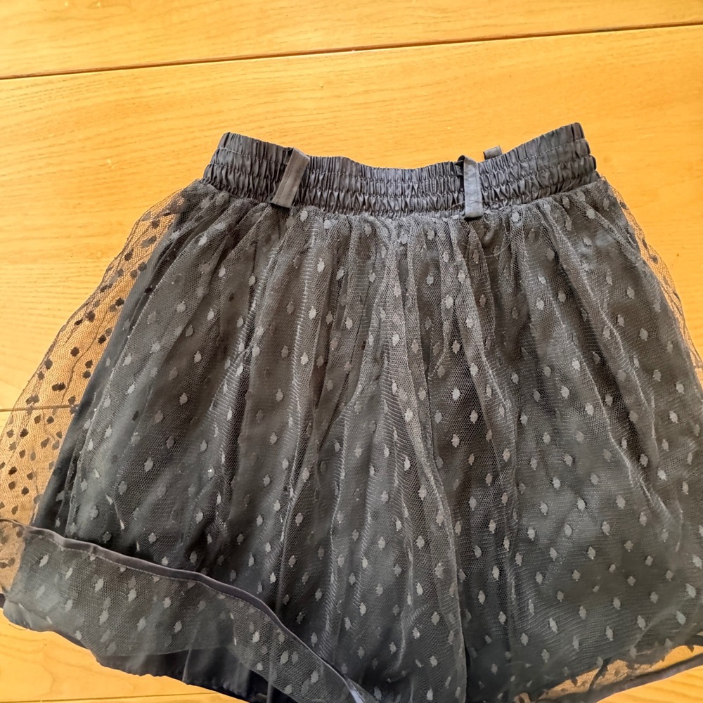 Vintage You Babes Skirt Womens Medium Black Mesh Polka Dot Tulle Goth Indie - Picture 5 of 10